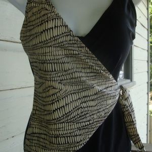 Shore Shapes Women's Black White Swim Suit sz12/14